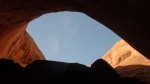 sky view from overhanging oxbow where we tied up Hunkydory & Voyager  to explore up 50 mile on Mokai\'s