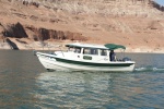 This boat gets the award for greatest distance traveled.   OB Joyful is from North Pole, Alaska.   The owners have just retired, and are moving to Utah.