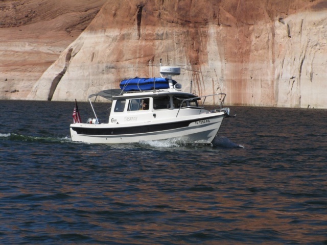 Thisaway at Lake Powell Returning from Dangling Rope 9-23-14