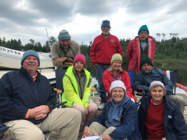 The group with some hats made by MeriAura\'s Pat. Mystery Girl Bill not in photo as he took picture