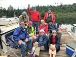The group with some hats made by MeriAura\'s Pat. Colby not in photo as he took picture