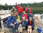 The group with some hats made by MeriAura\'s Pat. Colby not in photo as he took picture