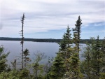 View of Rock Harbor Lodge from Raspberry Island