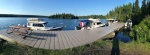 Caribou Island dock panoramic view
