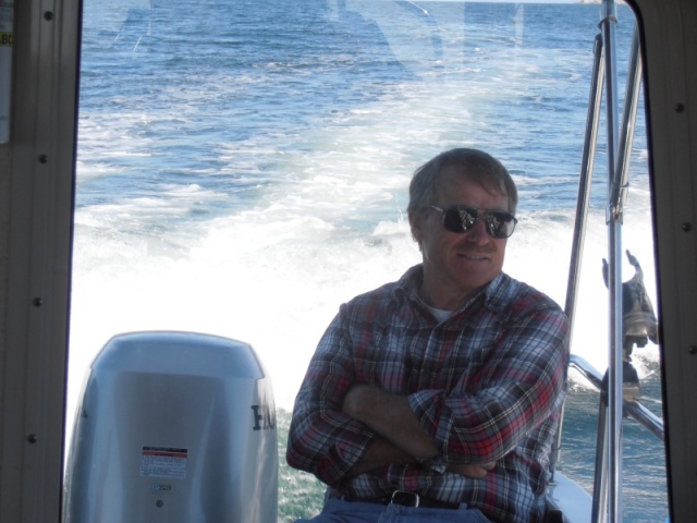 The Captain relaxes while the First Mate is driving