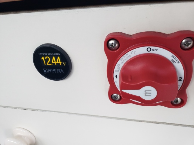 Cabin master switch & voltmeter