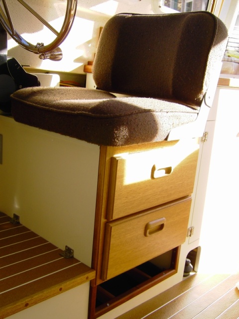 Replacement drawers with a bottle rack below. Rack holds 4 bottles or thermos, etc.