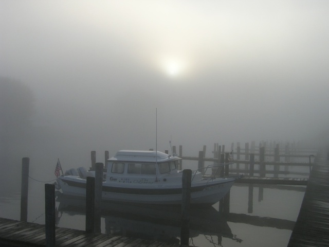 Sunrise at Best Western, Cheboygan River