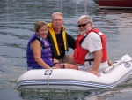 Taking the fast boat to the Blue Hill town dock.