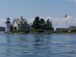 Calm waters around Blue Hill Bay lighthouse.