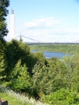 The Penobscot Narrows Bridge, which people 