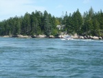 Almas Only starting into the rapids going into The Basin