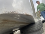 wicking water running down hull
