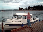 Mary Ellen and her boat.