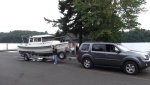 Mary Ellen with her boat