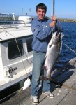 7/28/10 trip to Sekiu.  We caught lots of kings but only this one was clipped. Mason King 30lbs