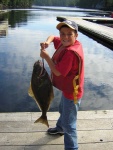 (Mason C. Bailey) Mason's first halibut