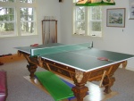 Mason wanted more action then pool, so we made the Ping Pong Table 2011