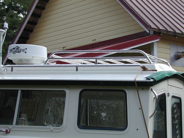 Stainless Cargo rack made by Bolton Stainless Co.