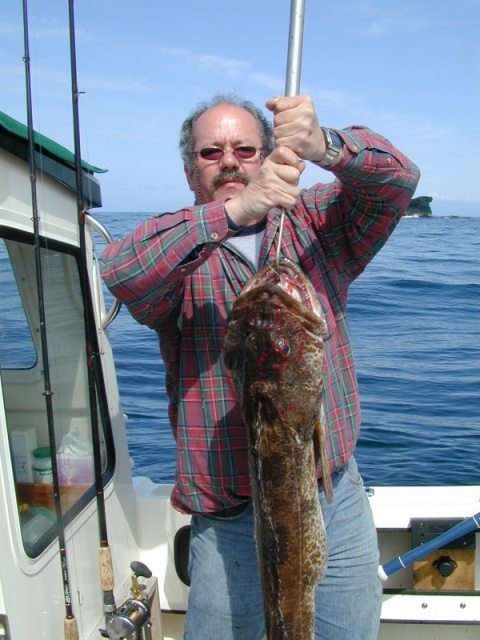 Nice ling caught at Swiftsure Bank, 5/17/07.  We had our limits of Halibut and lings in about an hour.