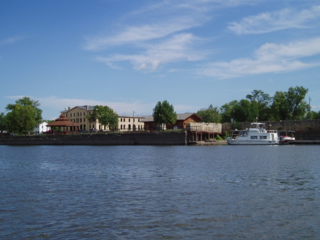 Part of Prairie du Chein,WI,waterfront