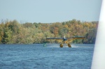 This guy is taking off from a narrow busy stretch of river. He is passing a boat on his left and coming towards me with two others behind. Tight!!!