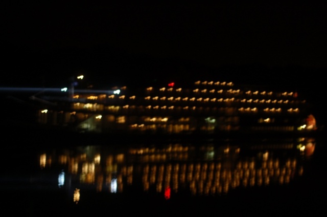 Mississippi Queen going by late at night