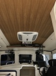 I had Wefings install the A/C.. the roof on the 04 cd25 is not cored and only 1/4 thick. So we used 2 1/4 sheets of exterior plywood and 1) 1/4 sheet of teak plywood. Now the roof is 1 thick very much able to support the A/C