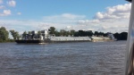 Passing a Mississippi barge