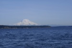 View of Mount Rainier to the SE when leaving our home port at Zittel's Johnson Point Marina.