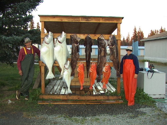 My parents with a day's catch - Homer, AK