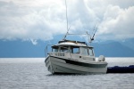 Bidarka at anchor in Bass Harbor 