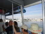On the shuttle ferry to
the Dingy Dock Pub