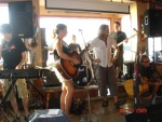 The band at the Dinghy Pub