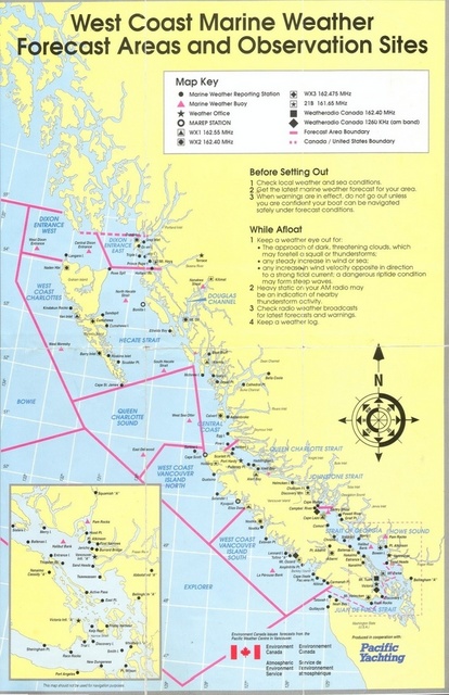 West Coast Canada Weather chart