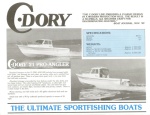 C-Dory 21 pro-angler       Scanned from a C-Dory brochure from 1989     (Click on photo for full size image)