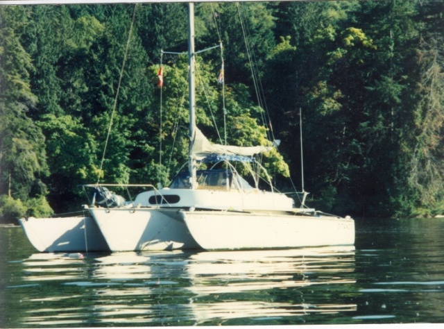 'Gitanos'  our first boat, is a 31' Searunner trimaran