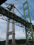 The old and new Narrows Bridges