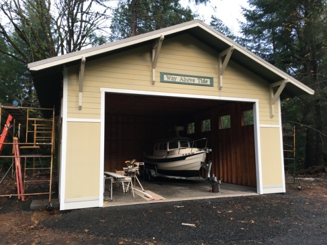 The new boat house, almost done