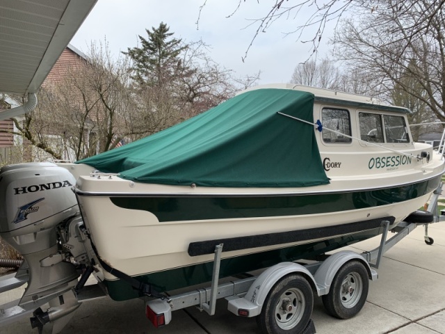 Boat on trailer