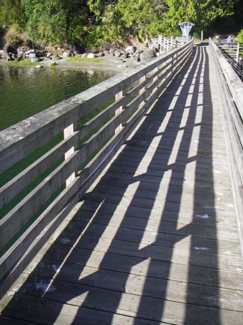 Board walk to Dock at Sequim Bay State Park