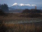 Hurricane Ridge,Port Angeles WA, aftger a new snow, viewed from Sequim, about 18 miles, and the is about as close as I like to be to a hurricaine