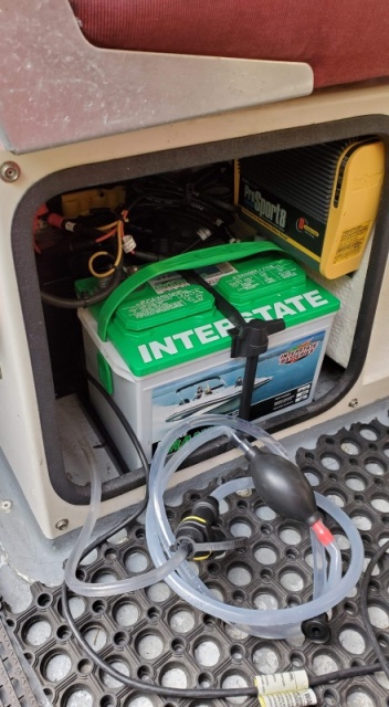Batteries. Back battery has Flo-Rite watering system