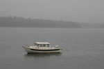 Mahone Bay, Nova Scotia.  Otter at her mooring off Klungemache Island.  She seemed right at home.
