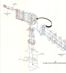 1985 Johnson-Evinrude 70hp Water Flow diagram part A
