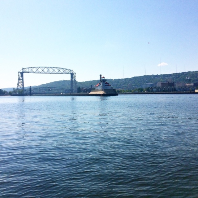 August 2018 entrance to Duluth Harbor