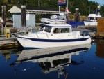 Pacific Wanderer 2009 23 Venture with a 150 HP Yamaha 4 stroke and a 9.9 HP Yamaha 4 stroke. She's another great boat for us and we plan on enjoying her for many years to come.