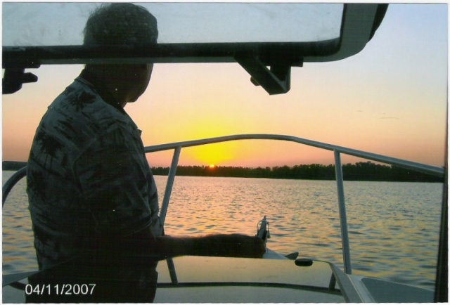 Jim Looking at the Sun Set From The N. end of Fort Myers Beach