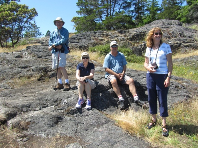 We made it up Pender Hill! Ian, Jackie (Sea Sprite) Martin, Andrea (Nomad)