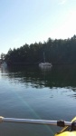 on bouy at Jones Island